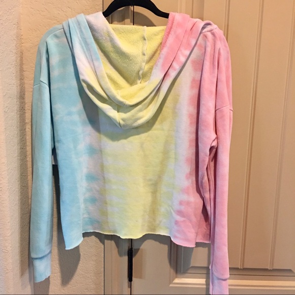 New Vici Tie Dye Ocean Drive hoodie top sweatshirt - Picture 2 of 4